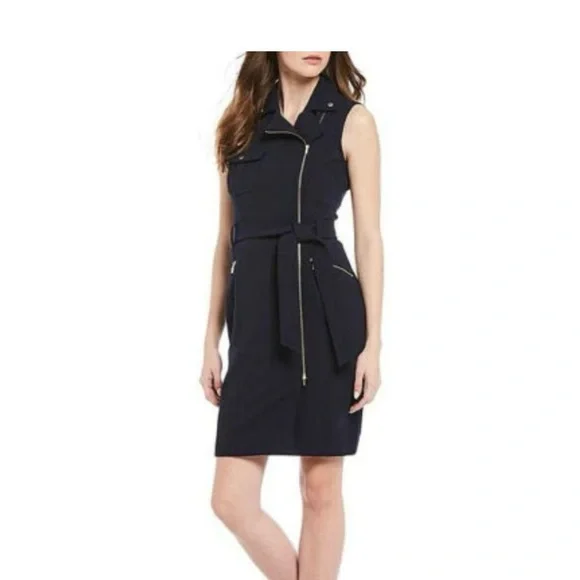 Calvin Klein Motto Style Navy Sheath Dress. Size 14 Never Worn. - Picture 12 of 13